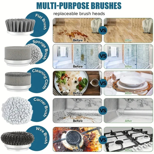 Effortless Bathroom Spin Scrubber