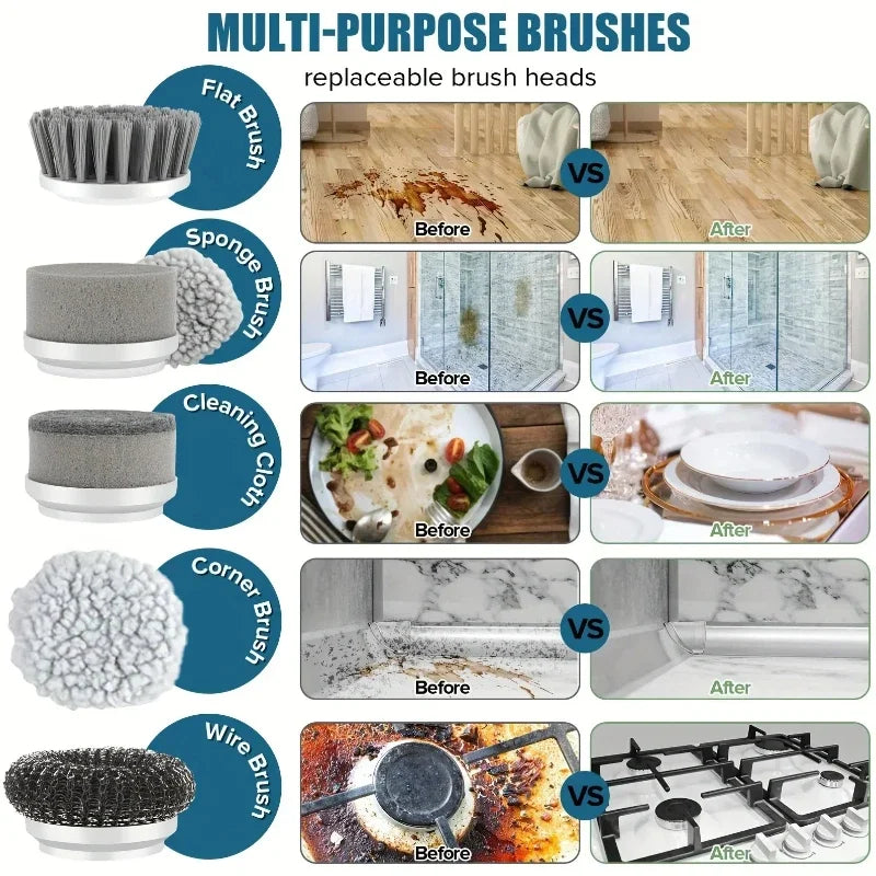 Effortless Bathroom Spin Scrubber